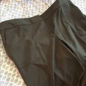 Army Green Flare Slacks